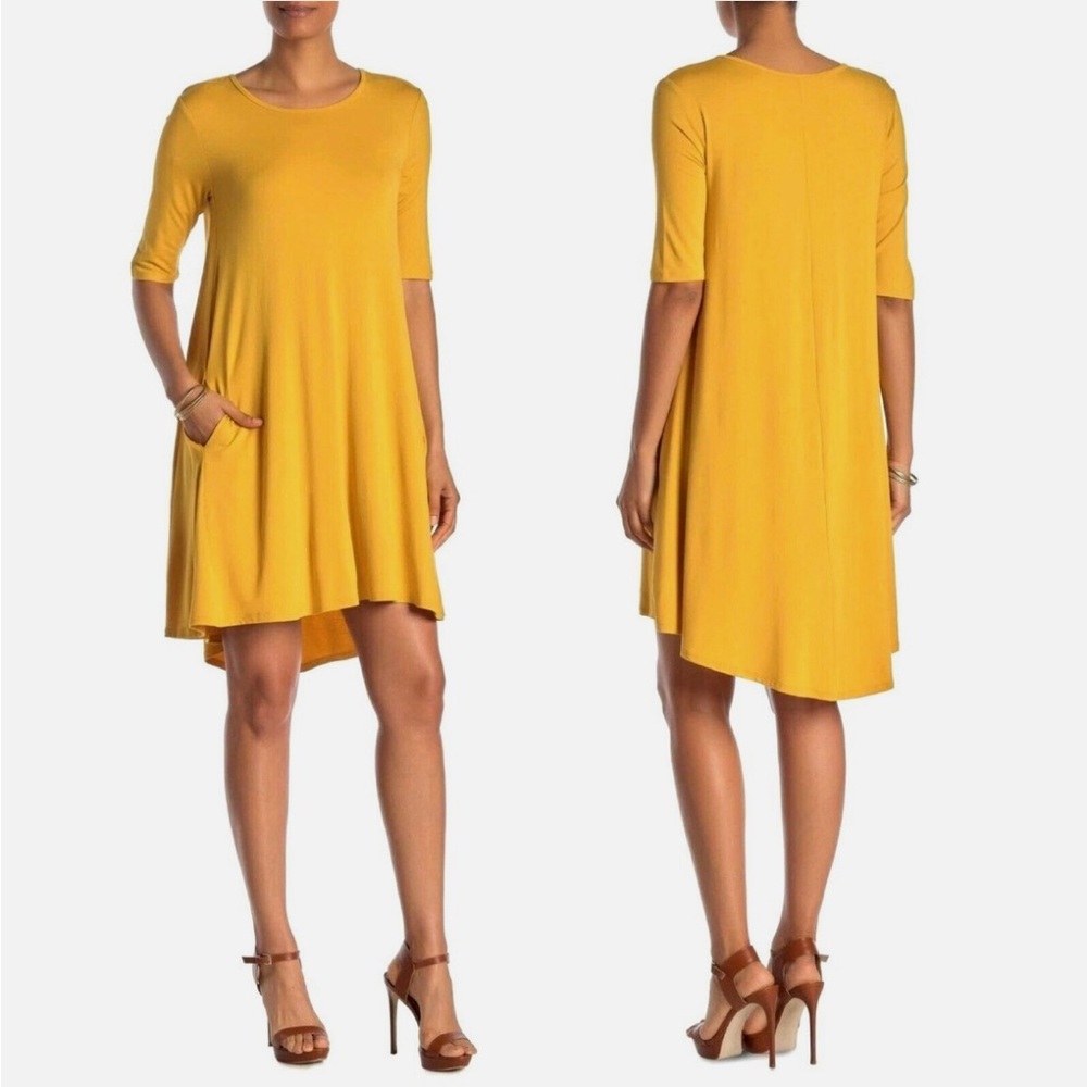 Philosophy Swing Dress Small Yellow Gold EUC